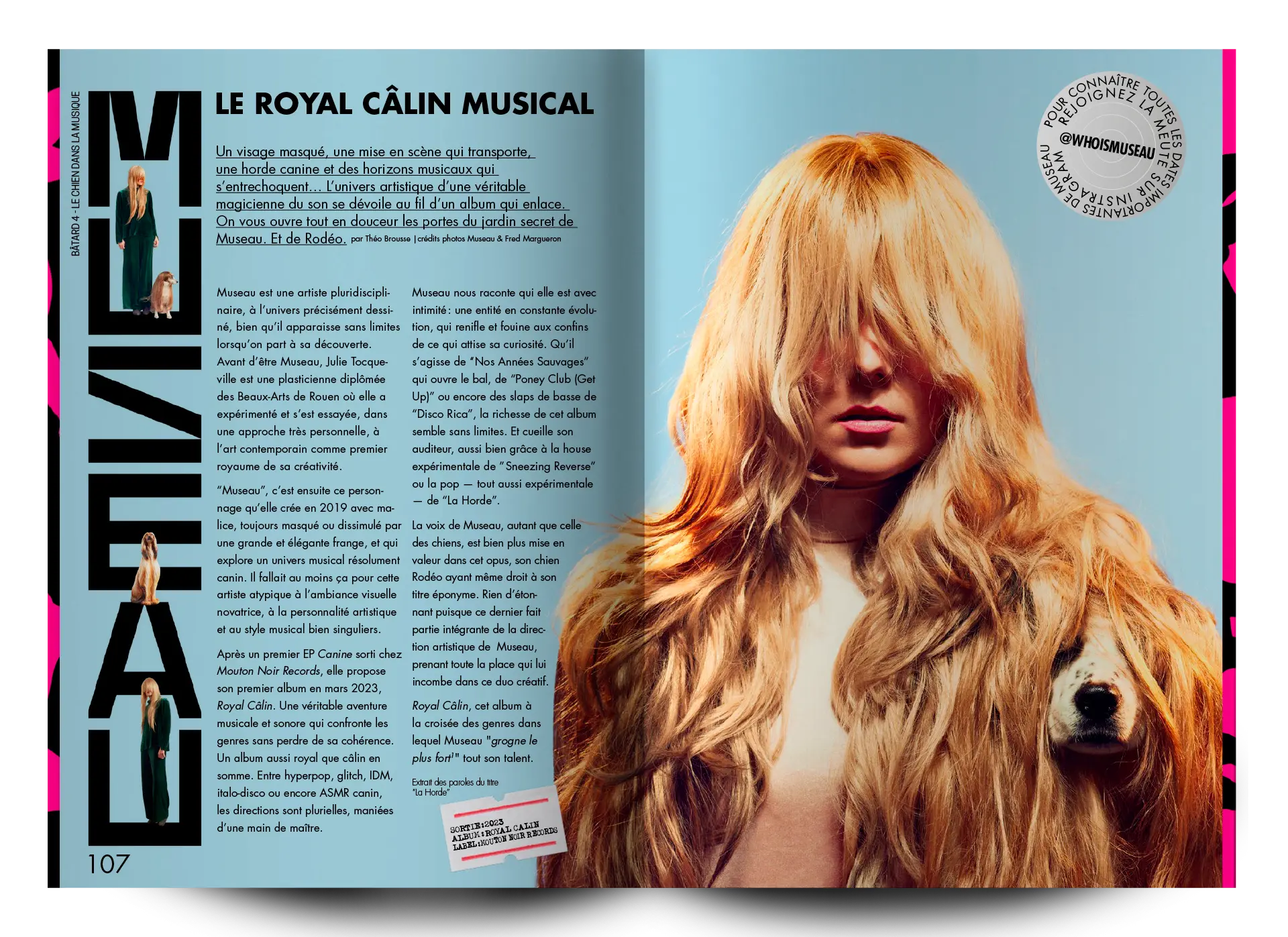 bâtard magazine 4 museau royal canîn musical