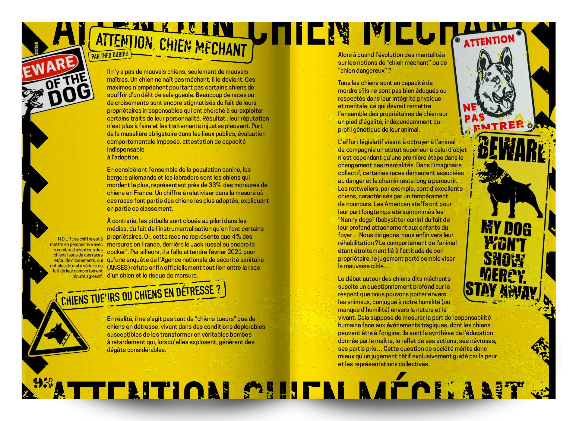 bâtard magazine 3 attention chien méchant